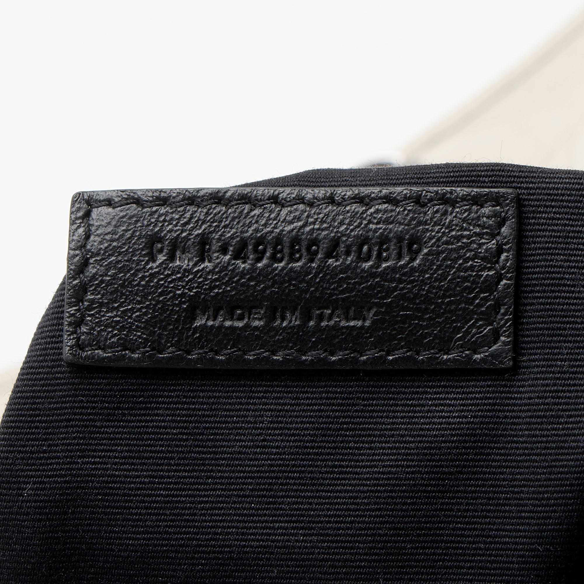 Saint Laurent Crinkled Calfskin Monogram Niki Medium Shoulder Bag