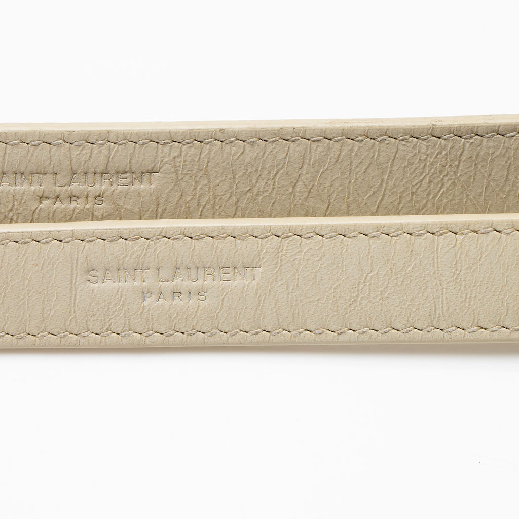 Saint Laurent Crinkled Calfskin Monogram Niki Medium Shoulder Bag