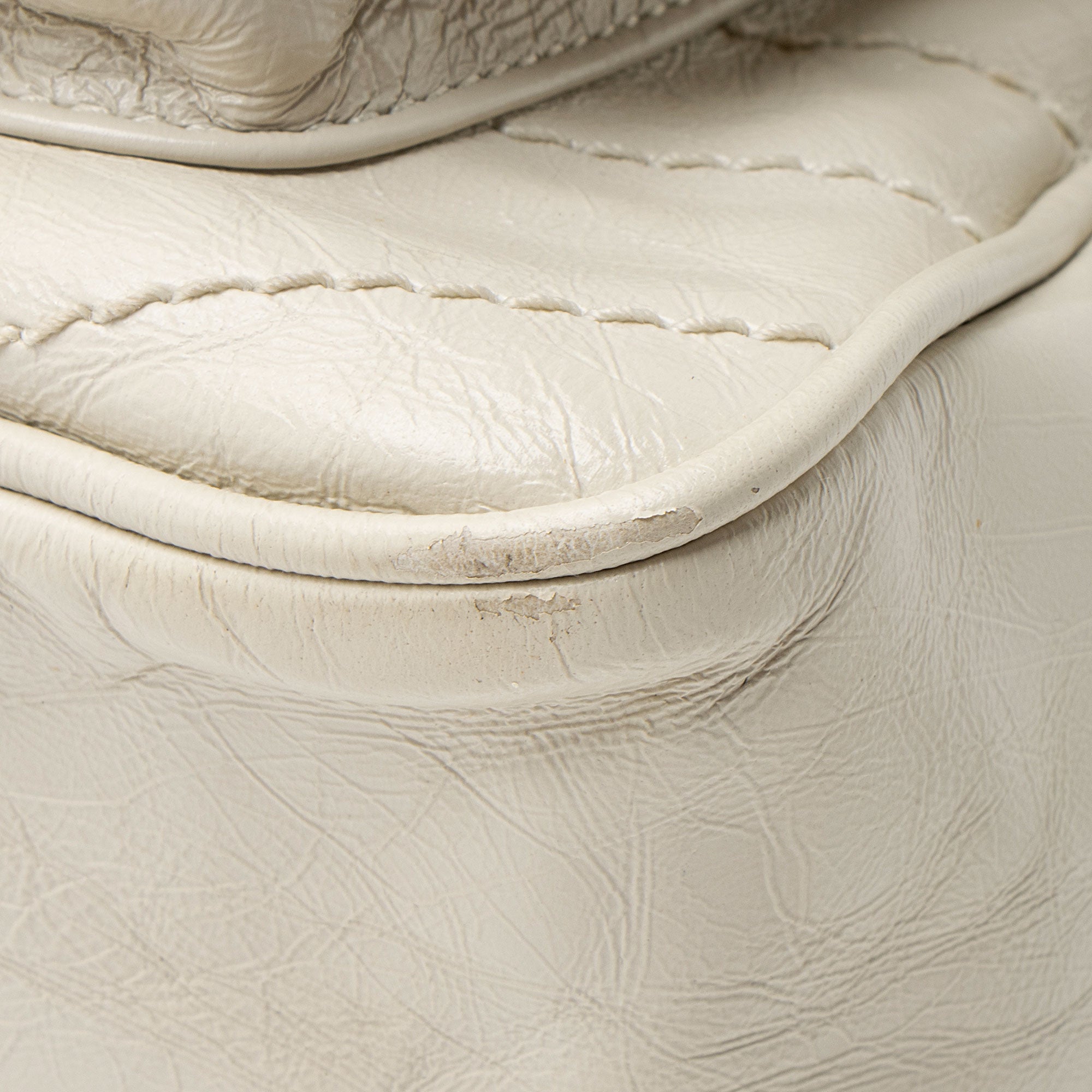 Saint Laurent Crinkled Calfskin Monogram Niki Medium Shoulder Bag