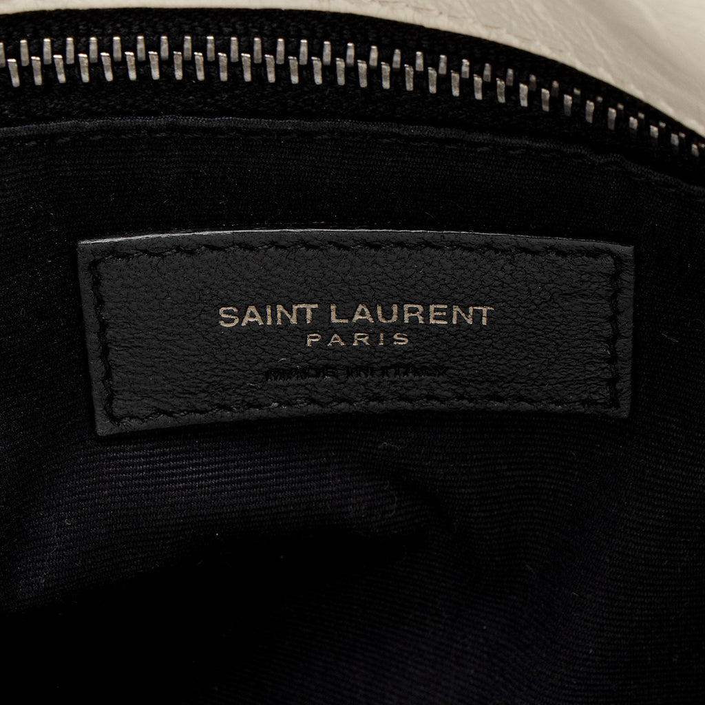 Saint Laurent Crinkled Calfskin Monogram Niki Medium Shoulder Bag