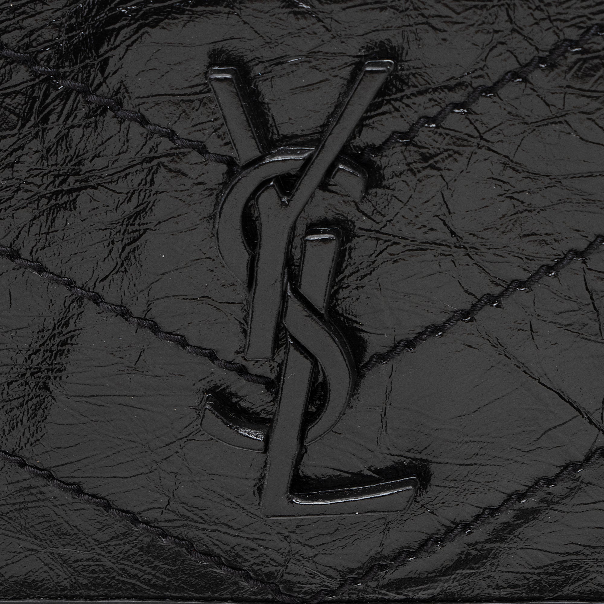 Saint Laurent Crinkled Calfskin Niki Baby Shoulder Bag (SHF-22402)