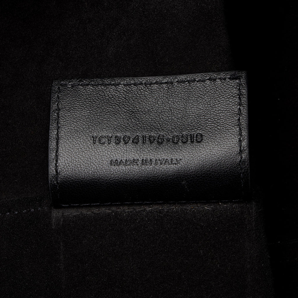 Saint Laurent Croc Embossed Calfskin Large Shopping Tote