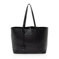Saint Laurent Croc Embossed Calfskin Large Shopping Tote