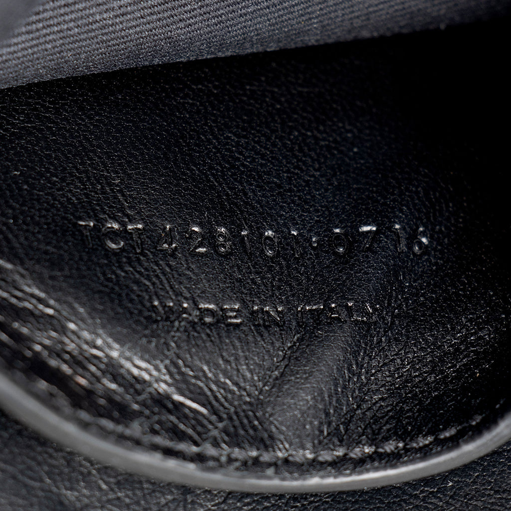 Saint Laurent Croc Embossed Calfskin Monogram College Medium Shoulder Bag