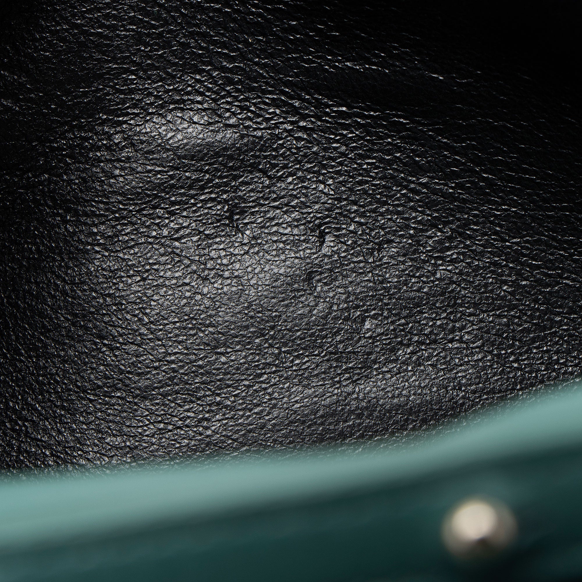 Saint Laurent Croc Embossed Leather Monogram Chain Wallet