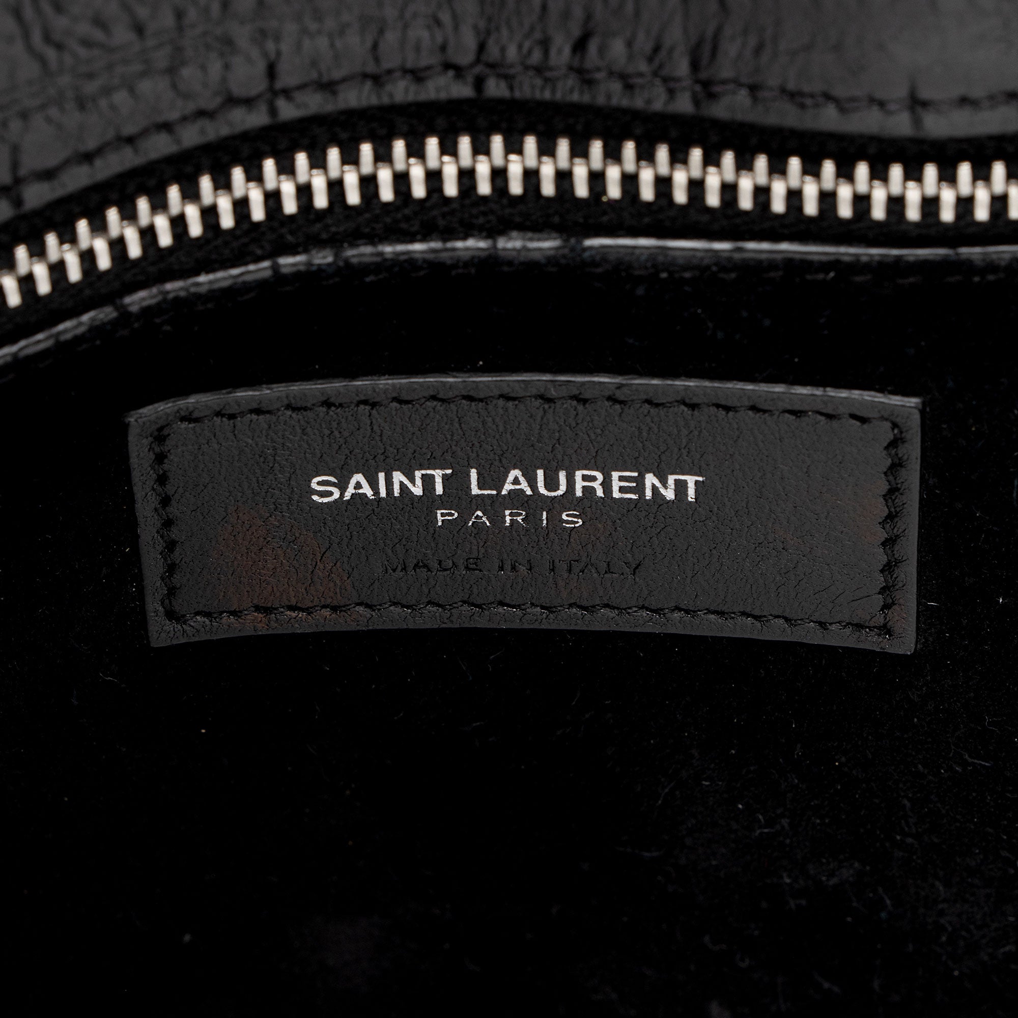 Saint Laurent Croc Embossed Leather Sac De Jour Small Tote