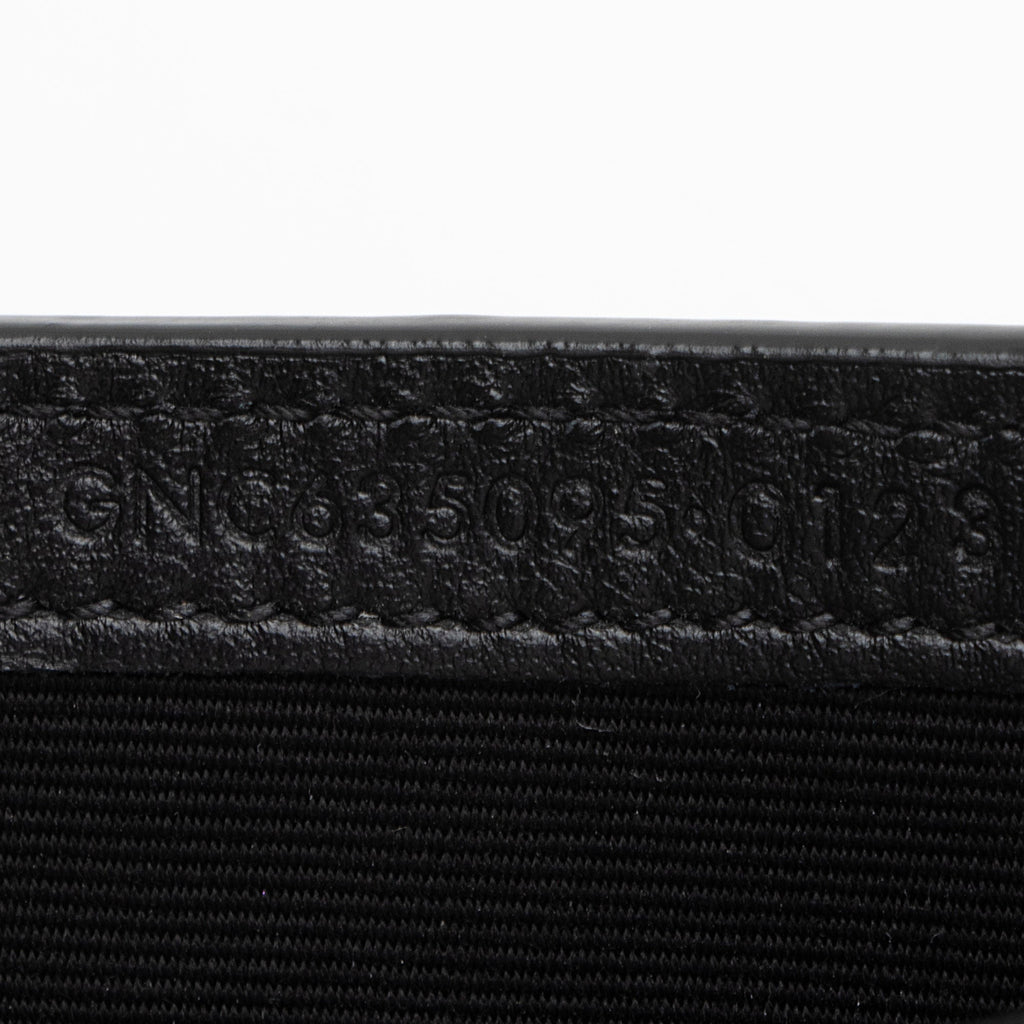 Saint Laurent Croc Embossed Monogram Phone Holder Shoulder Bag
