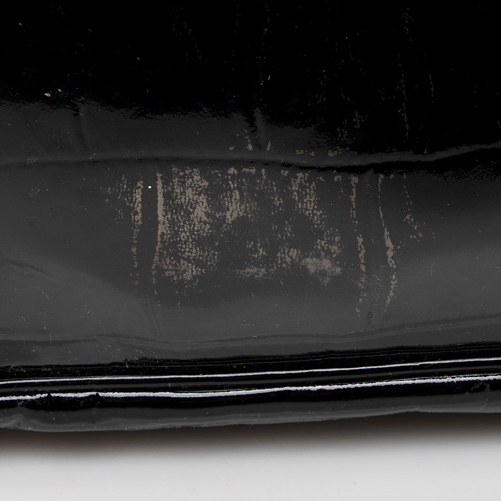 Saint Laurent Croc Embossed Patent Leather Raspail Tote (SHF-19265)