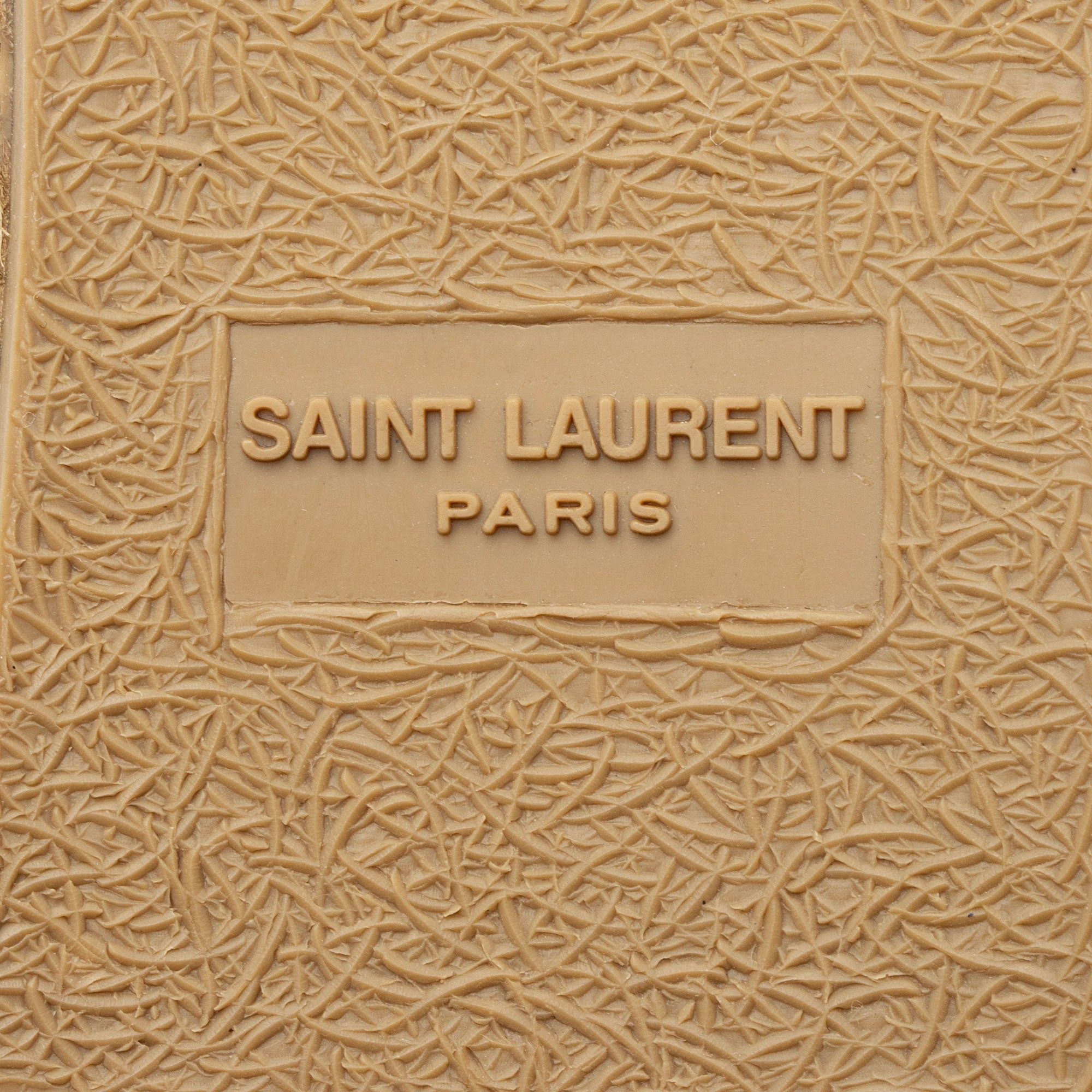 Saint Laurent Denim Monogram Espadrilles - Size 7 / 37