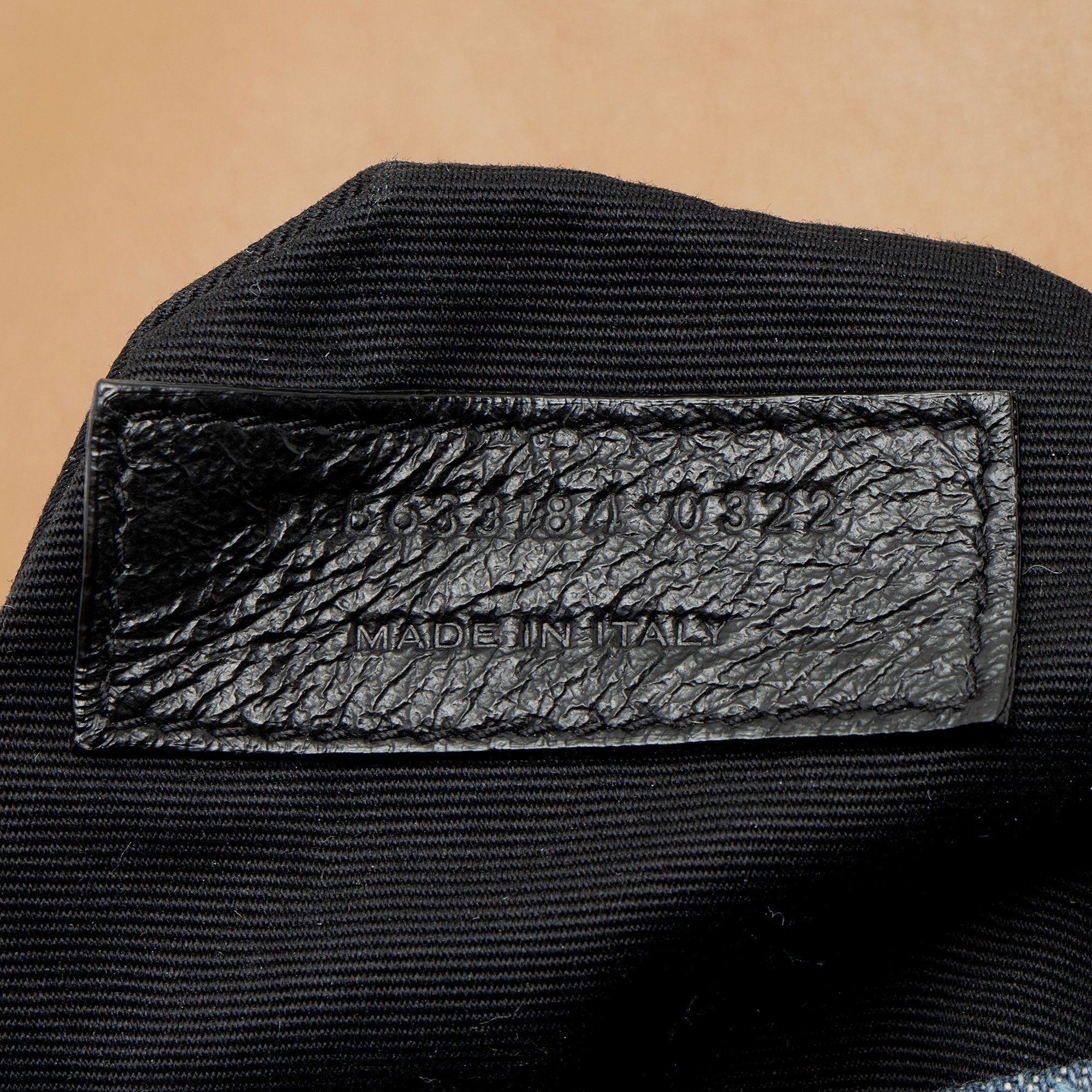 Saint Laurent Denim Suede Monogram Niki Medium Shoulder Bag