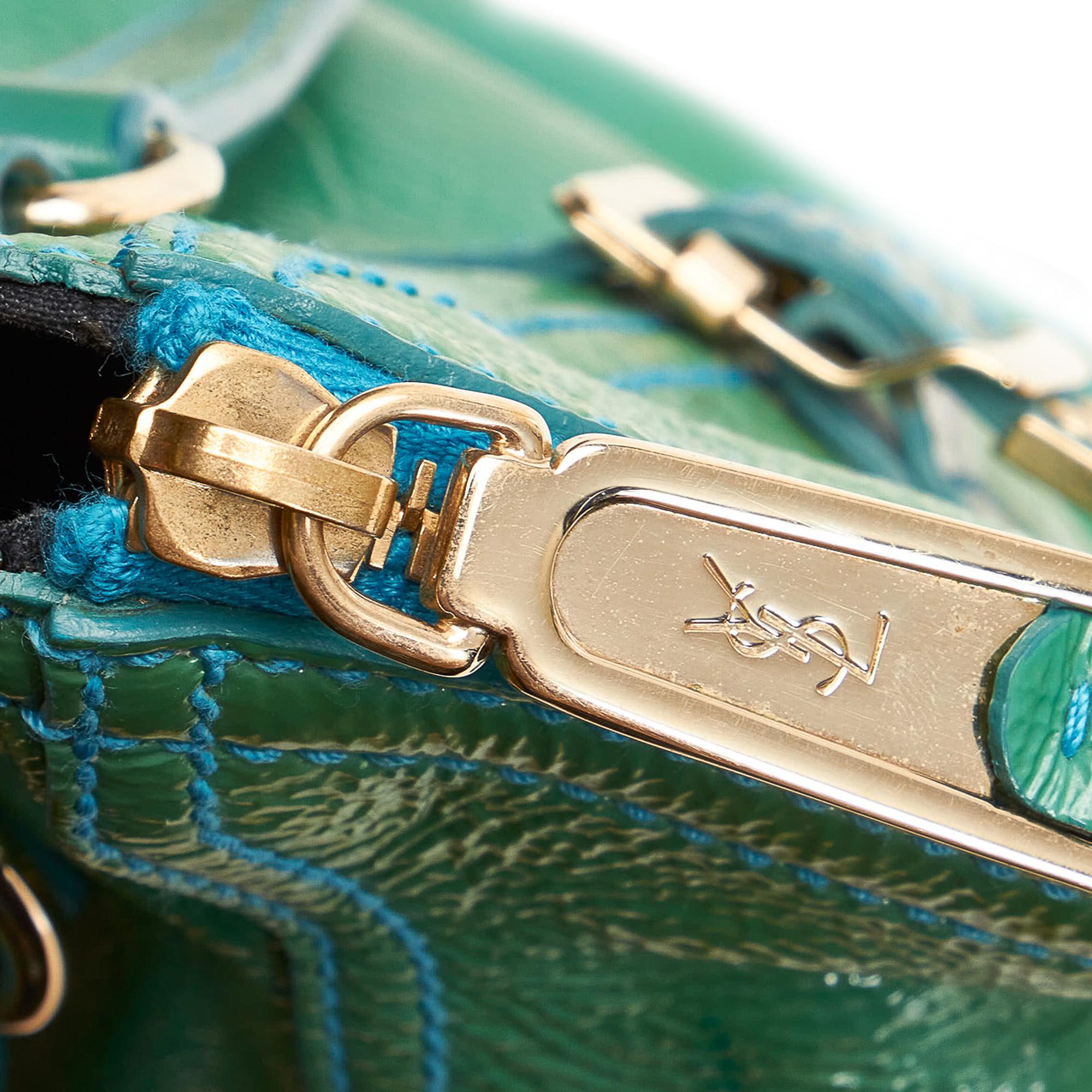 Saint Laurent Downtown Patent Leather Handbag (SHG-28073)