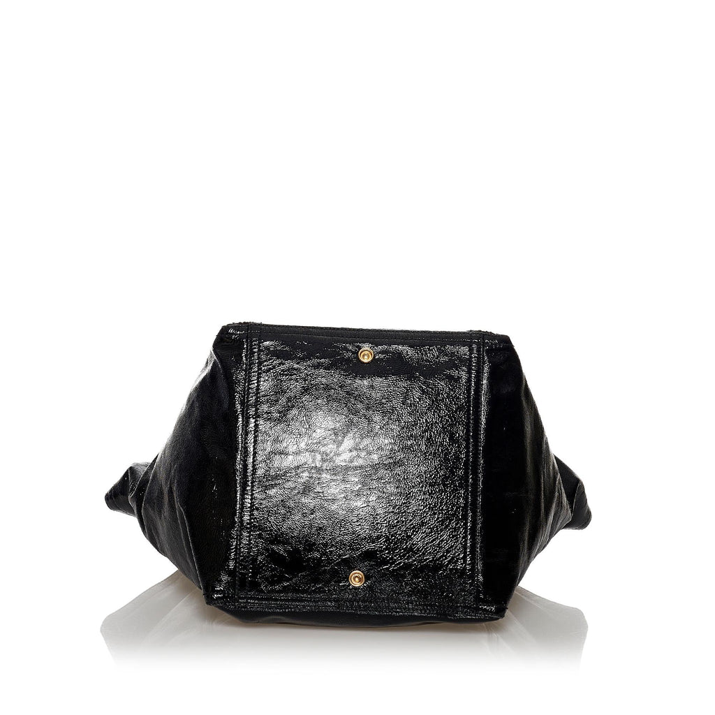Saint Laurent Downtown Patent Leather Tote Bag (SHG-30020)