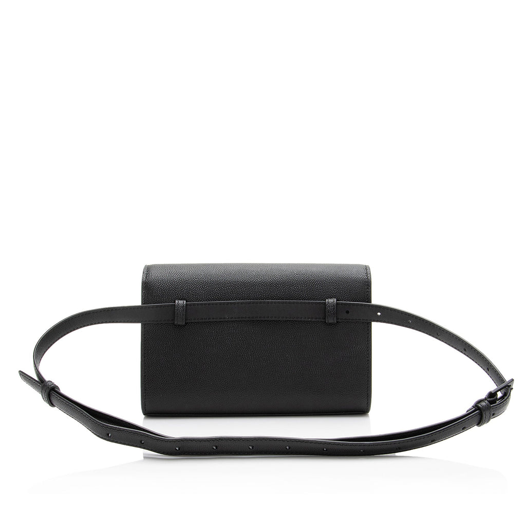 Saint Laurent Grain De Poudre Monogram Kate Belt Bag