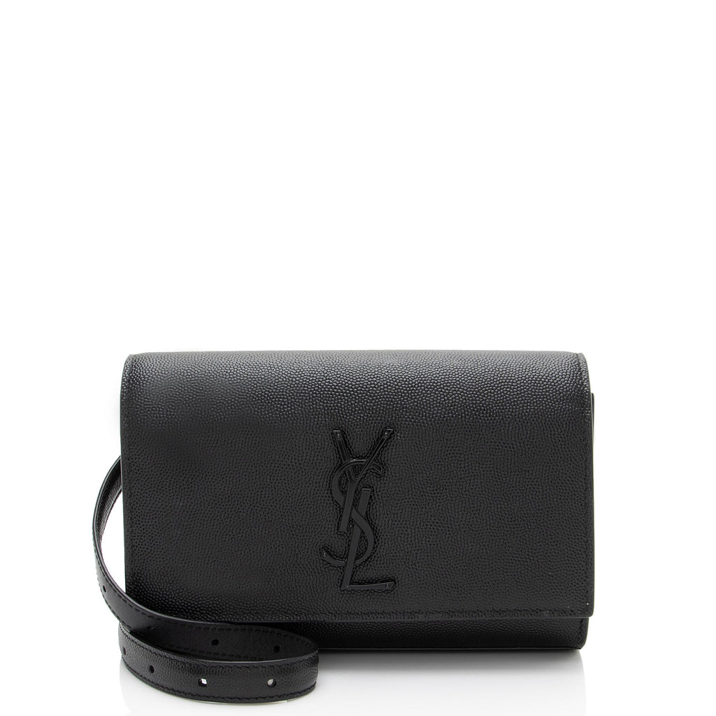 Saint Laurent Grain De Poudre Monogram Kate Belt Bag