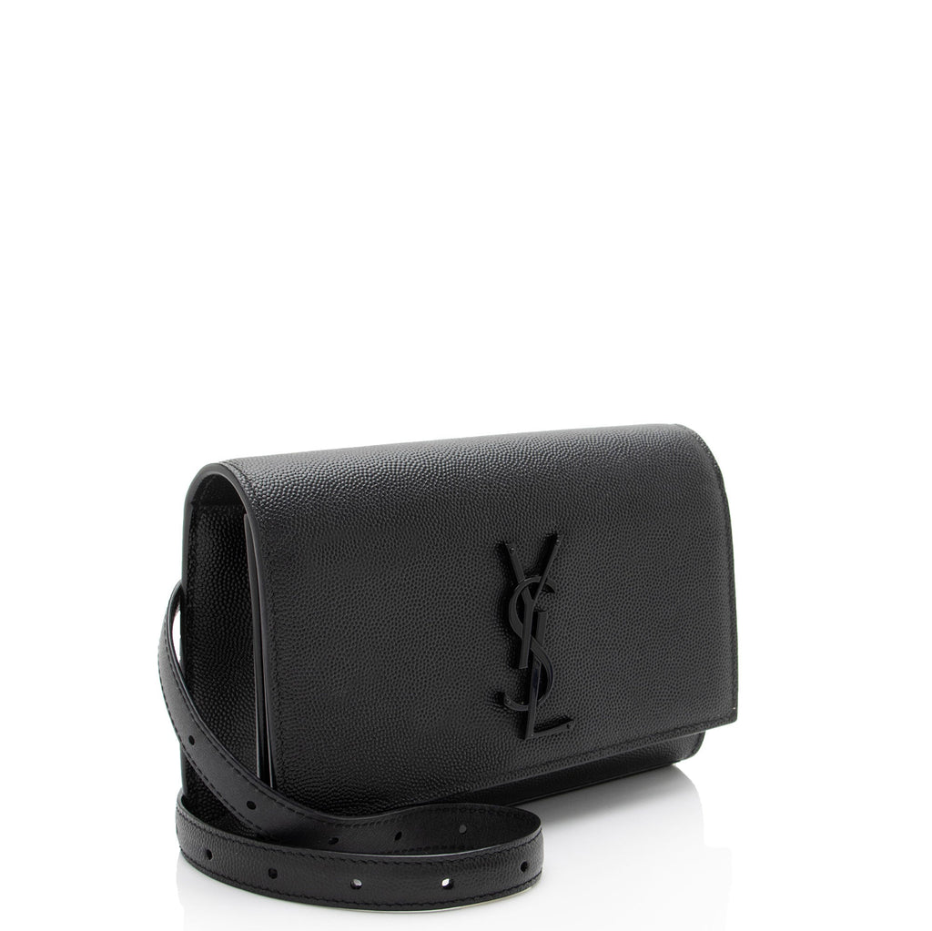 Saint Laurent Grain De Poudre Monogram Kate Belt Bag