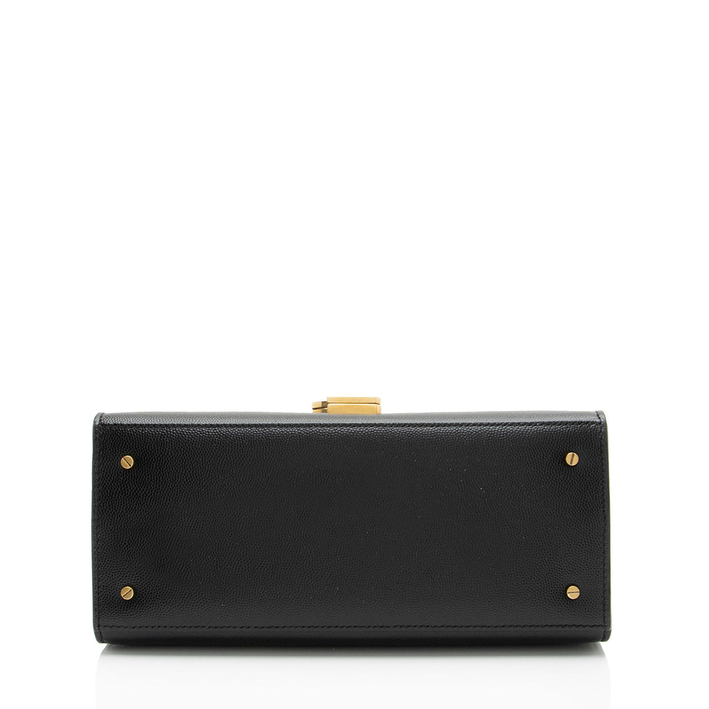 Saint Laurent Grain de Poudre Monogram Cassandra Medium Top Handle