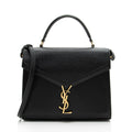 Saint Laurent Grain de Poudre Monogram Cassandra Medium Top Handle