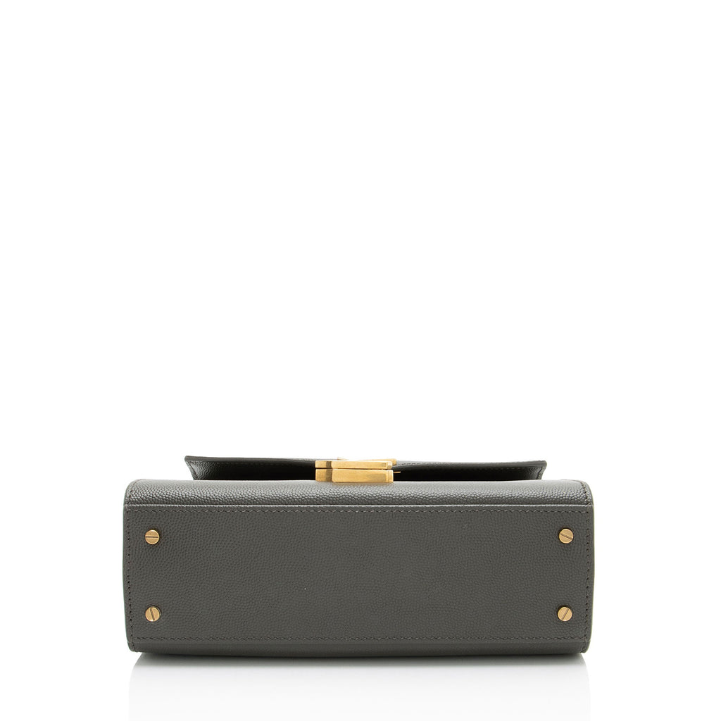 Saint Laurent Grain de Poudre Monogram Cassandra Mini Top Handle