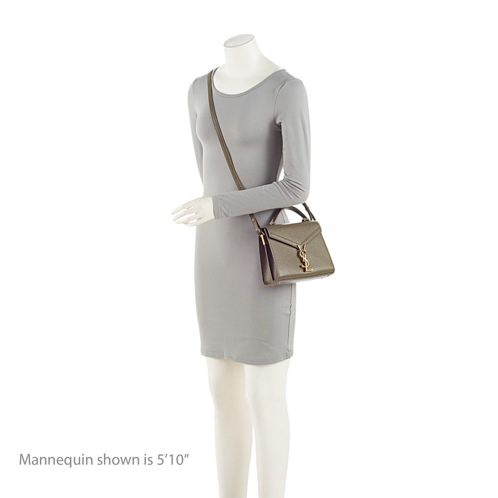 Saint Laurent Grain de Poudre Monogram Cassandra Mini Top Handle