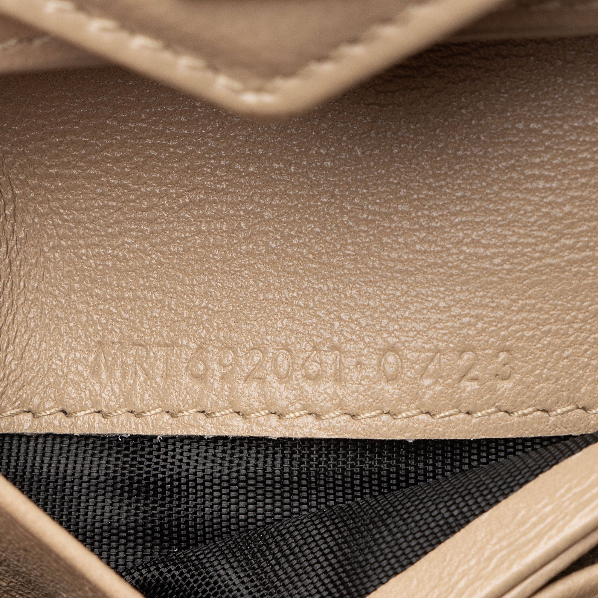 Saint Laurent Grain de Poudre Monogram Compact Trifold Wallet