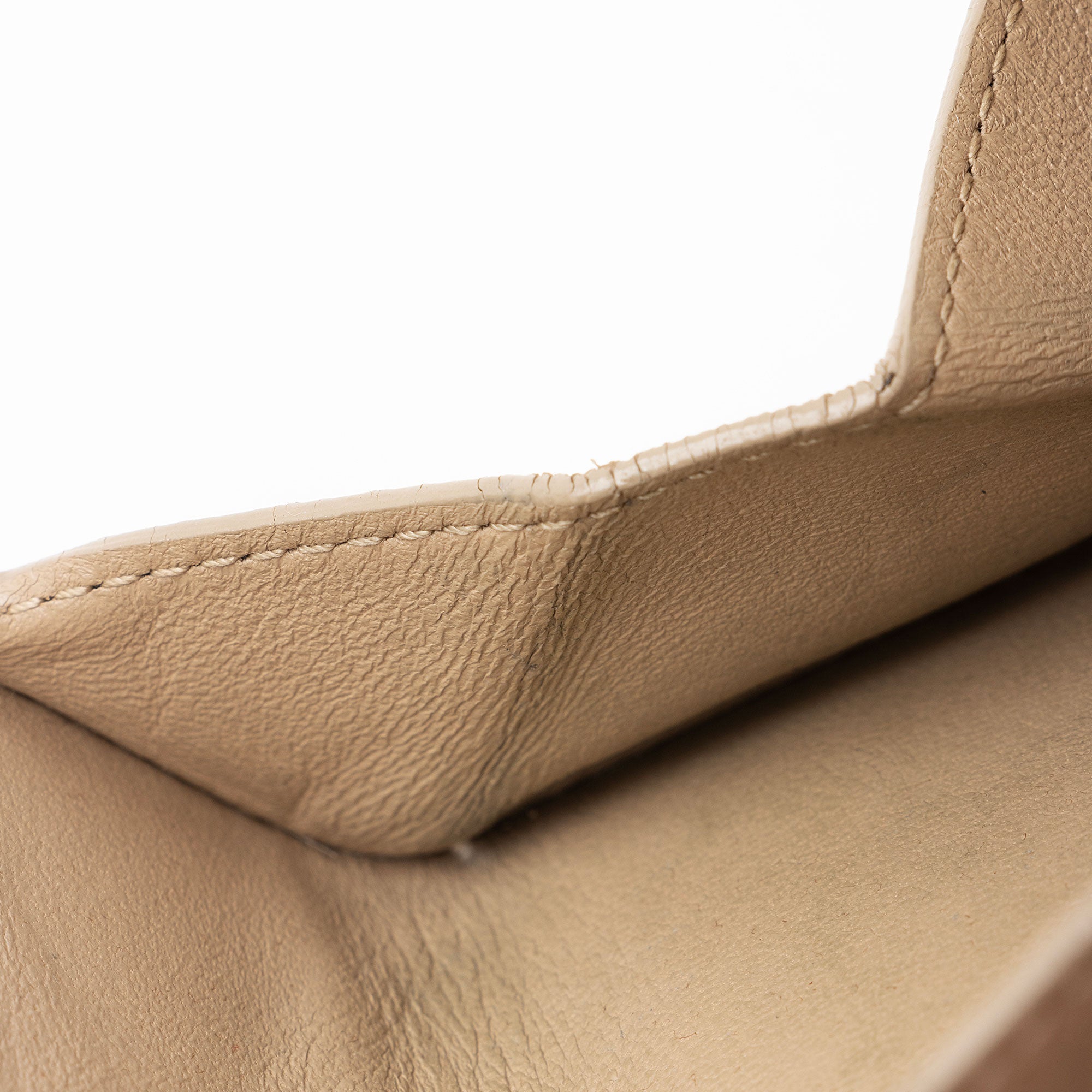 Saint Laurent Grain de Poudre Monogram Compact Trifold Wallet