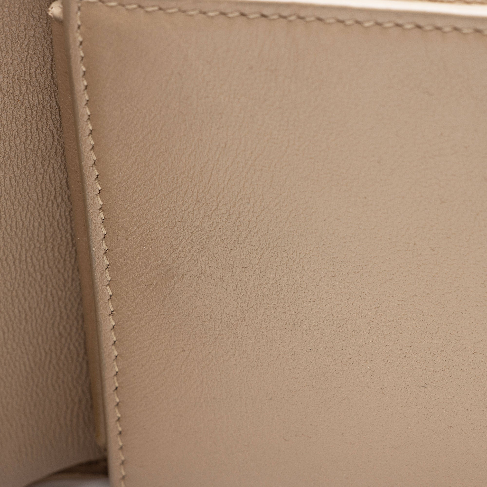 Saint Laurent Grain de Poudre Monogram Compact Trifold Wallet