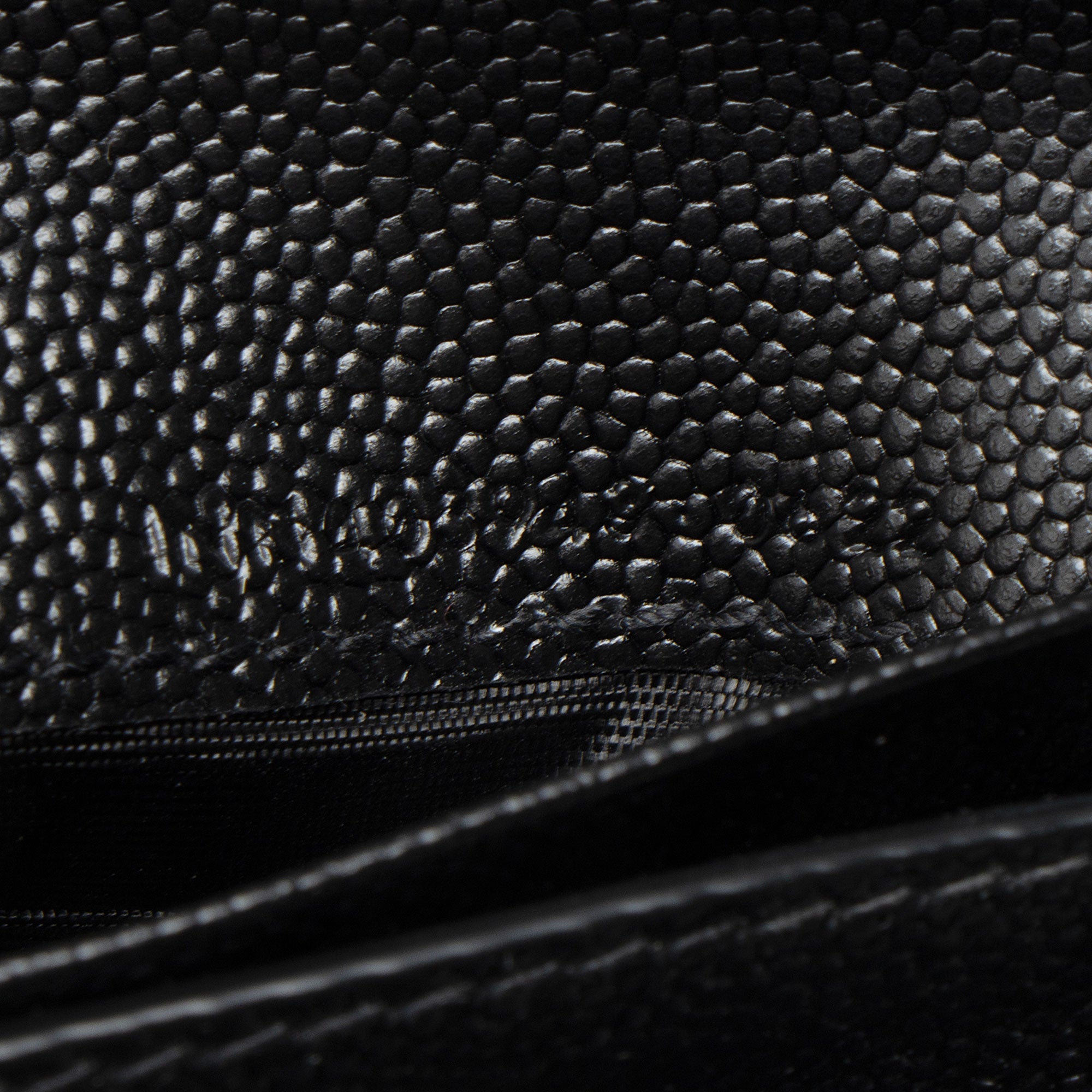 Saint Laurent Grain de Poudre Monogram Compact Trifold Wallet