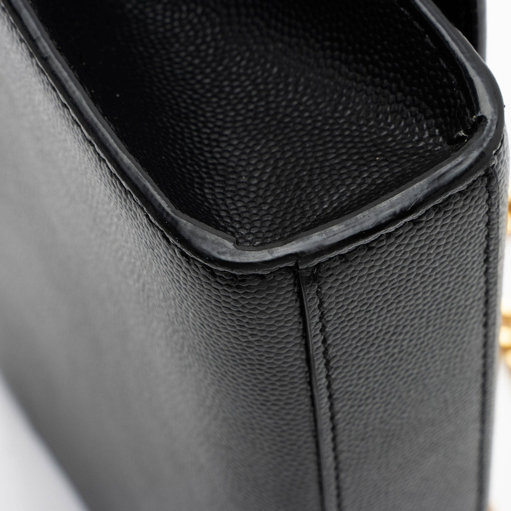 Saint Laurent Grain de Poudre Monogram Kate Small Shoulder Bag