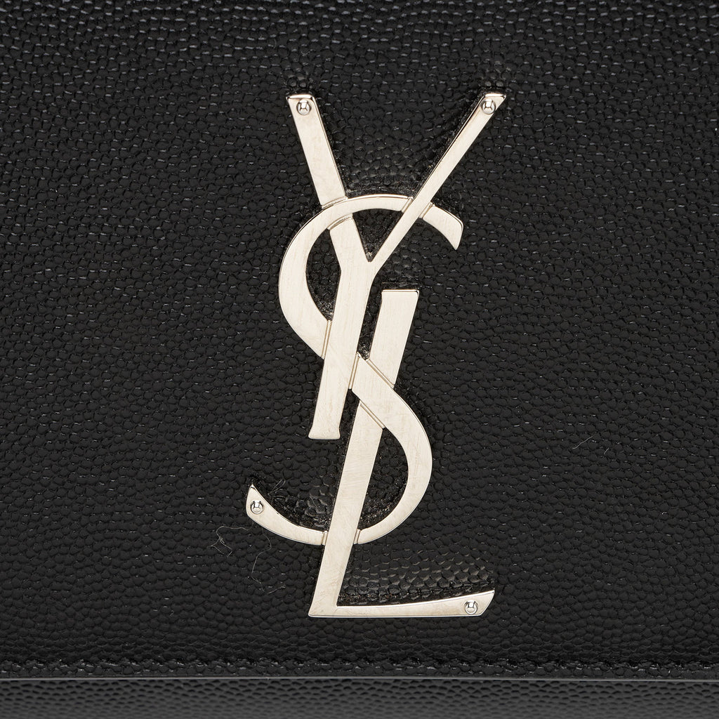 Saint Laurent Grain de Poudre Monogram Kate Small Shoulder Bag