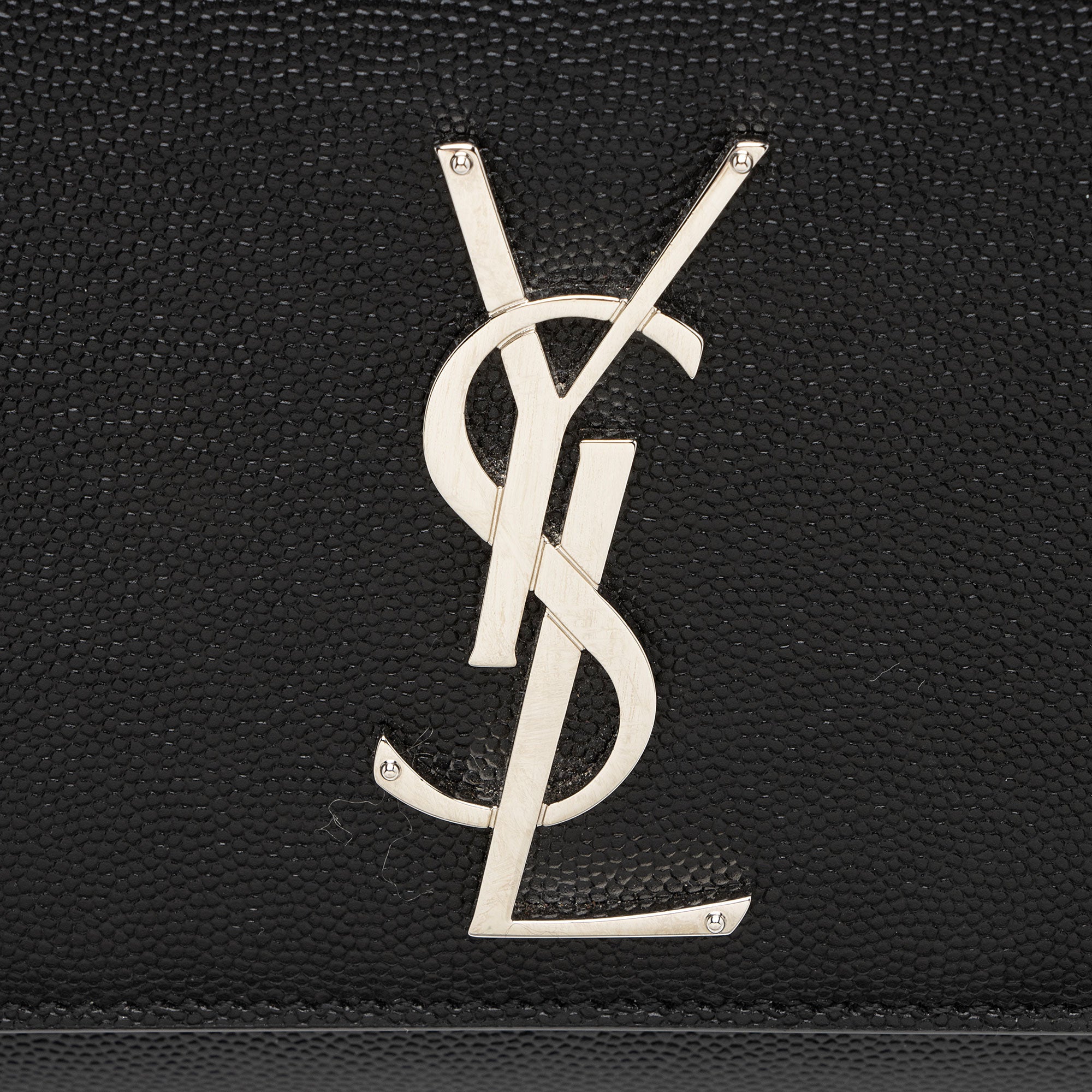 Saint Laurent Grain de Poudre Monogram Kate Small Shoulder Bag