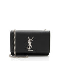 Saint Laurent Grain de Poudre Monogram Kate Small Shoulder Bag