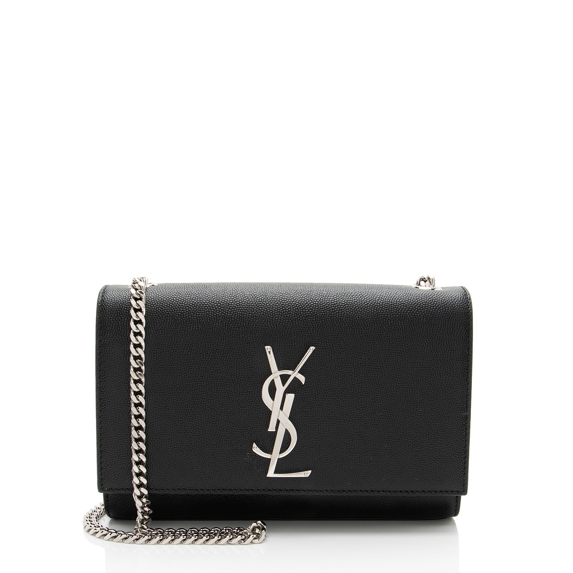 Saint Laurent Grain de Poudre Monogram Kate Small Shoulder Bag