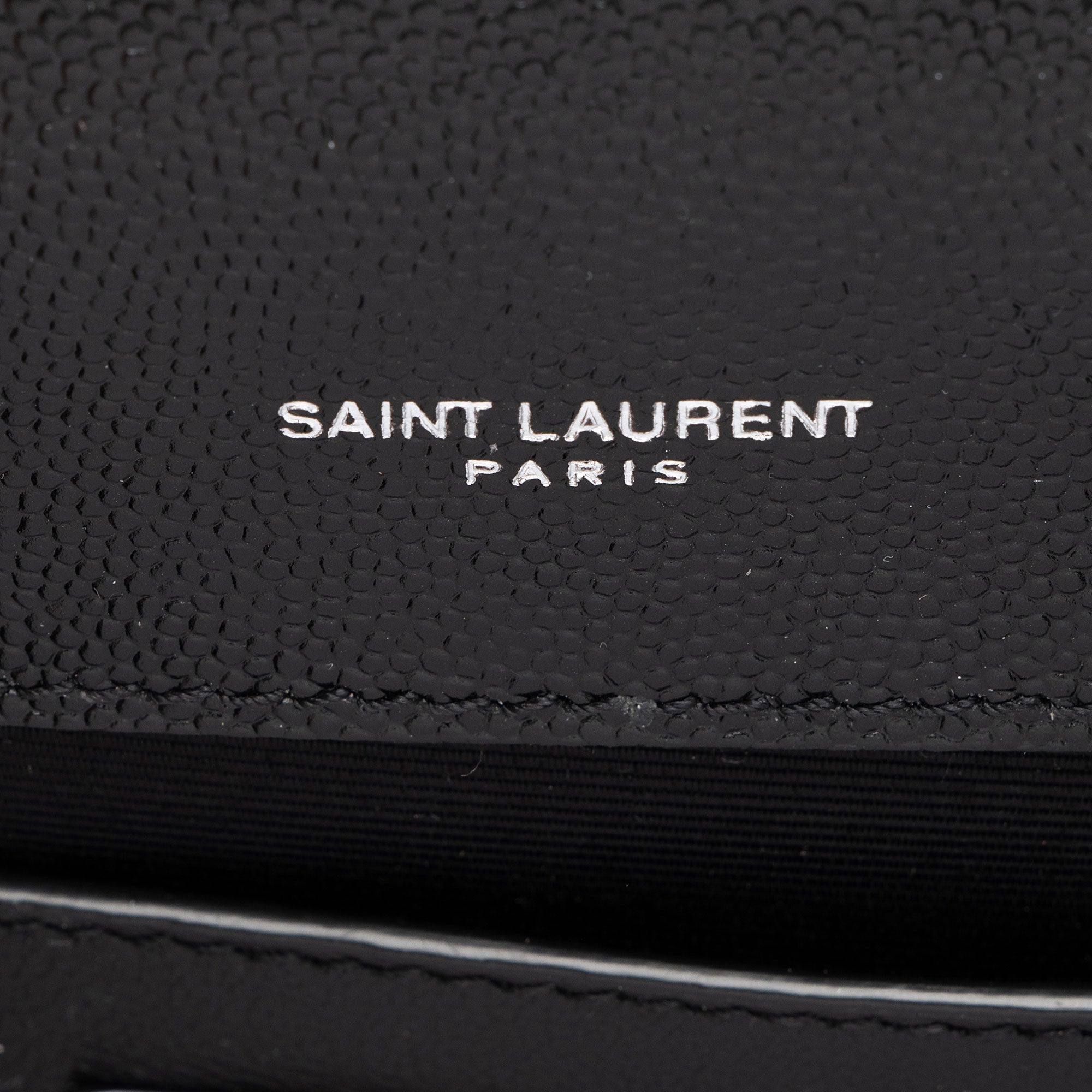 Saint Laurent Grain de Poudre Monogram Kate Small Shoulder Bag