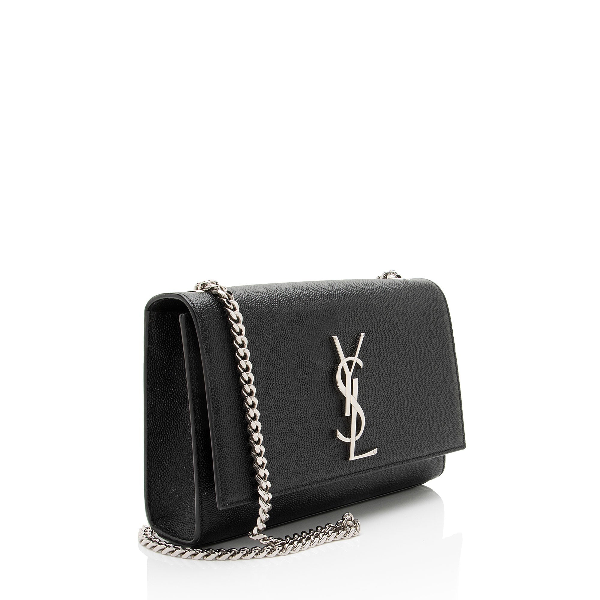 Saint Laurent Grain de Poudre Monogram Kate Small Shoulder Bag