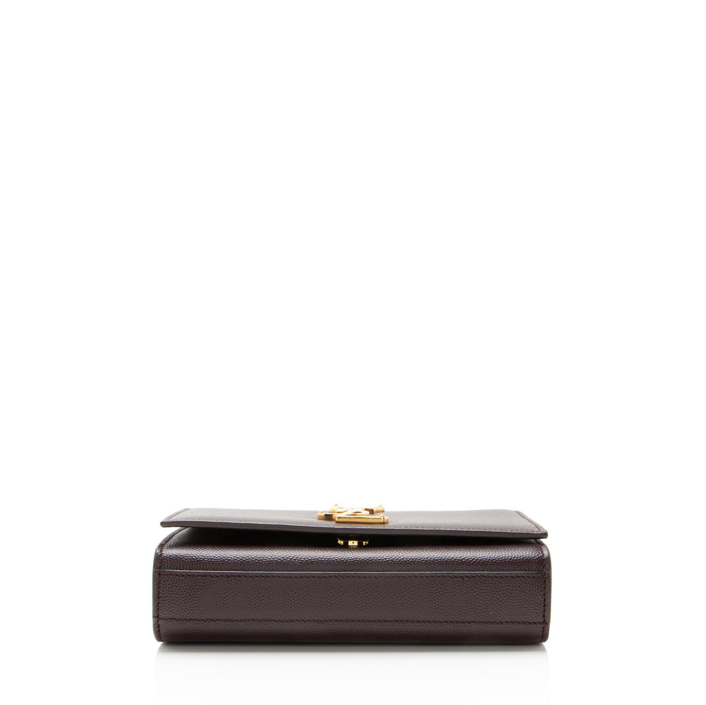 Saint Laurent Grain de Poudre Monogram Kate Small Shoulder Bag