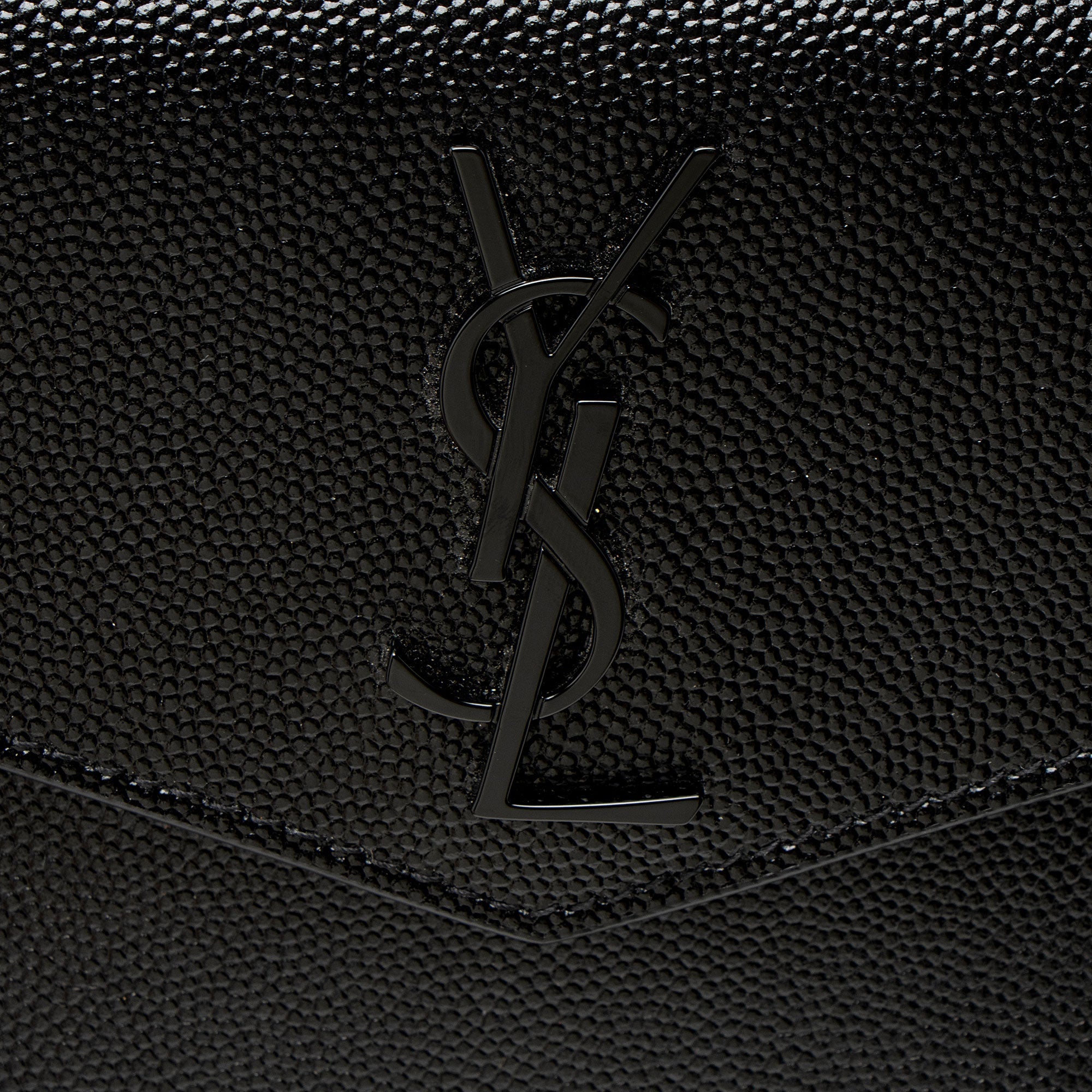 Saint Laurent Grain de Poudre Monogram Uptown Baby Pouch