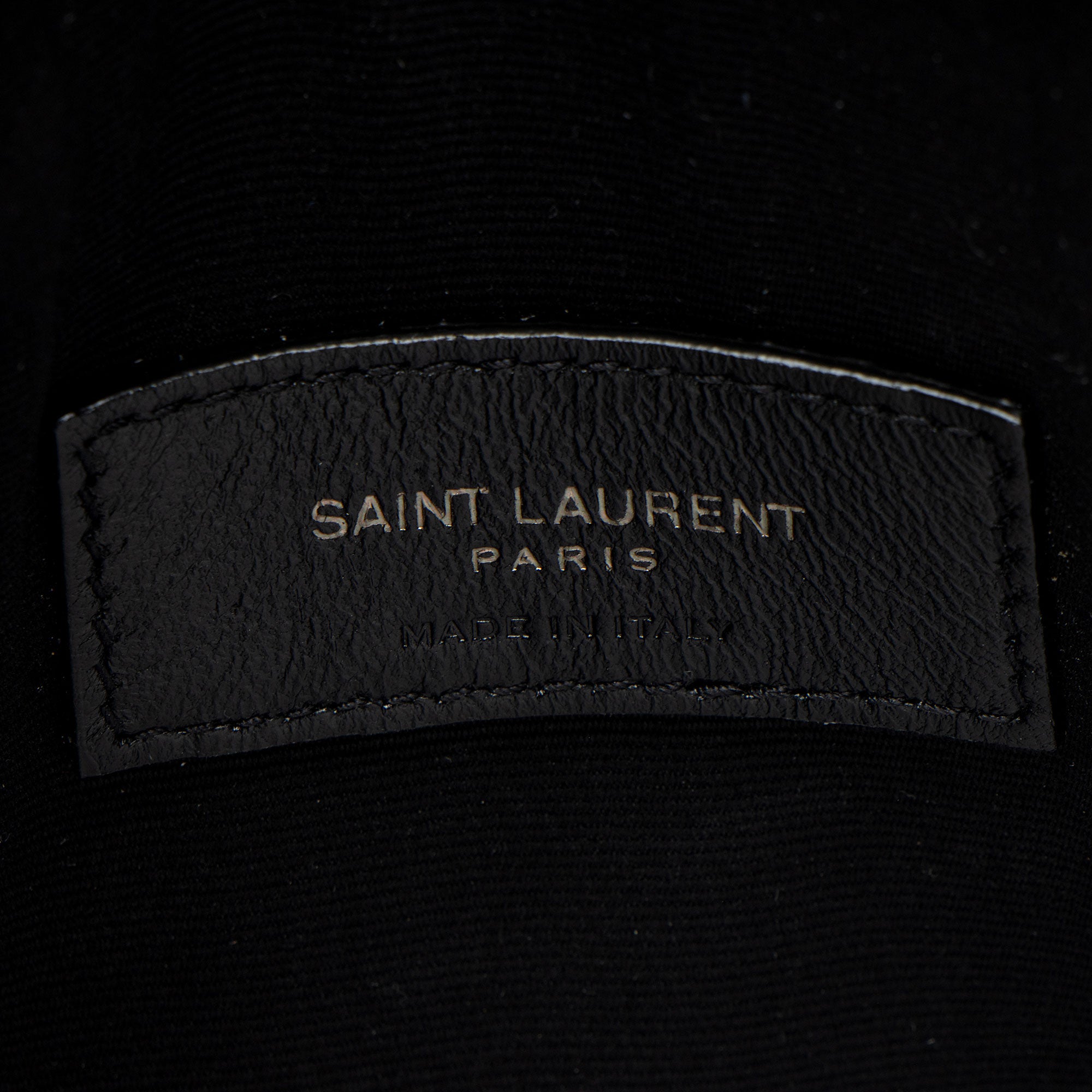Saint Laurent Grain de Poudre Monogram Uptown Baby Pouch