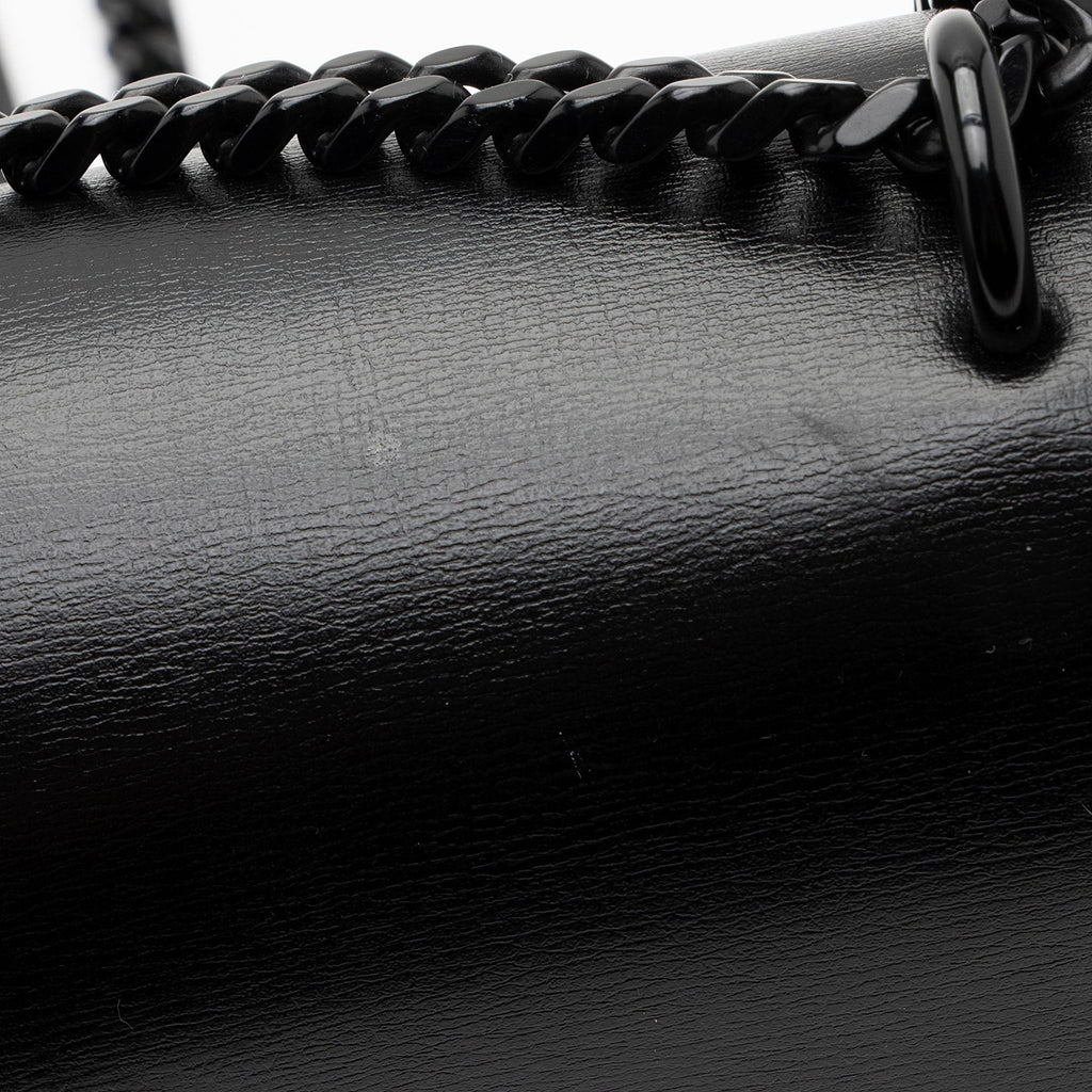 Saint Laurent Grained Calfskin Monogram Sunset Medium Shoulder Bag (SHF-kSaHp8)