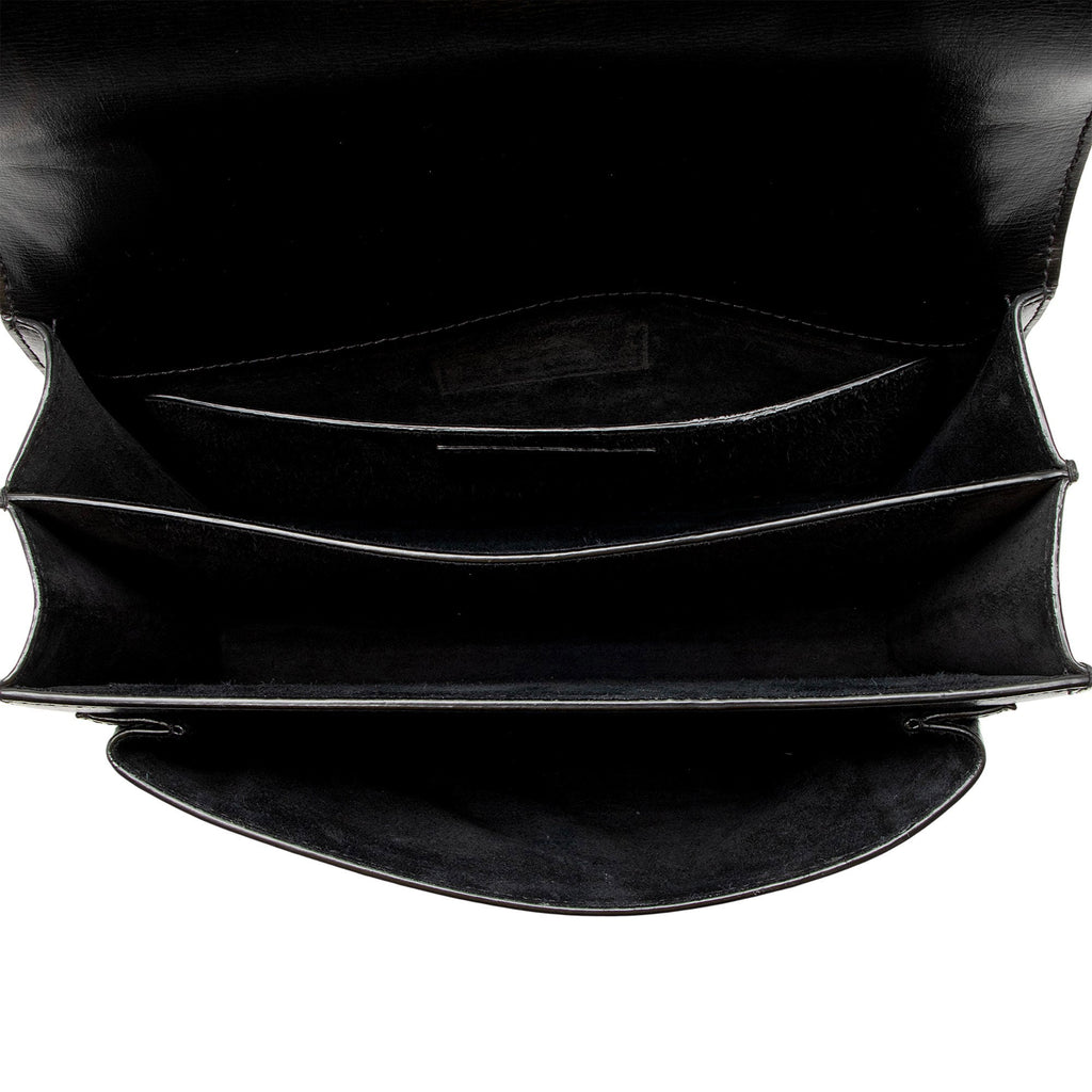 Saint Laurent Grained Calfskin Monogram Sunset Medium Shoulder Bag