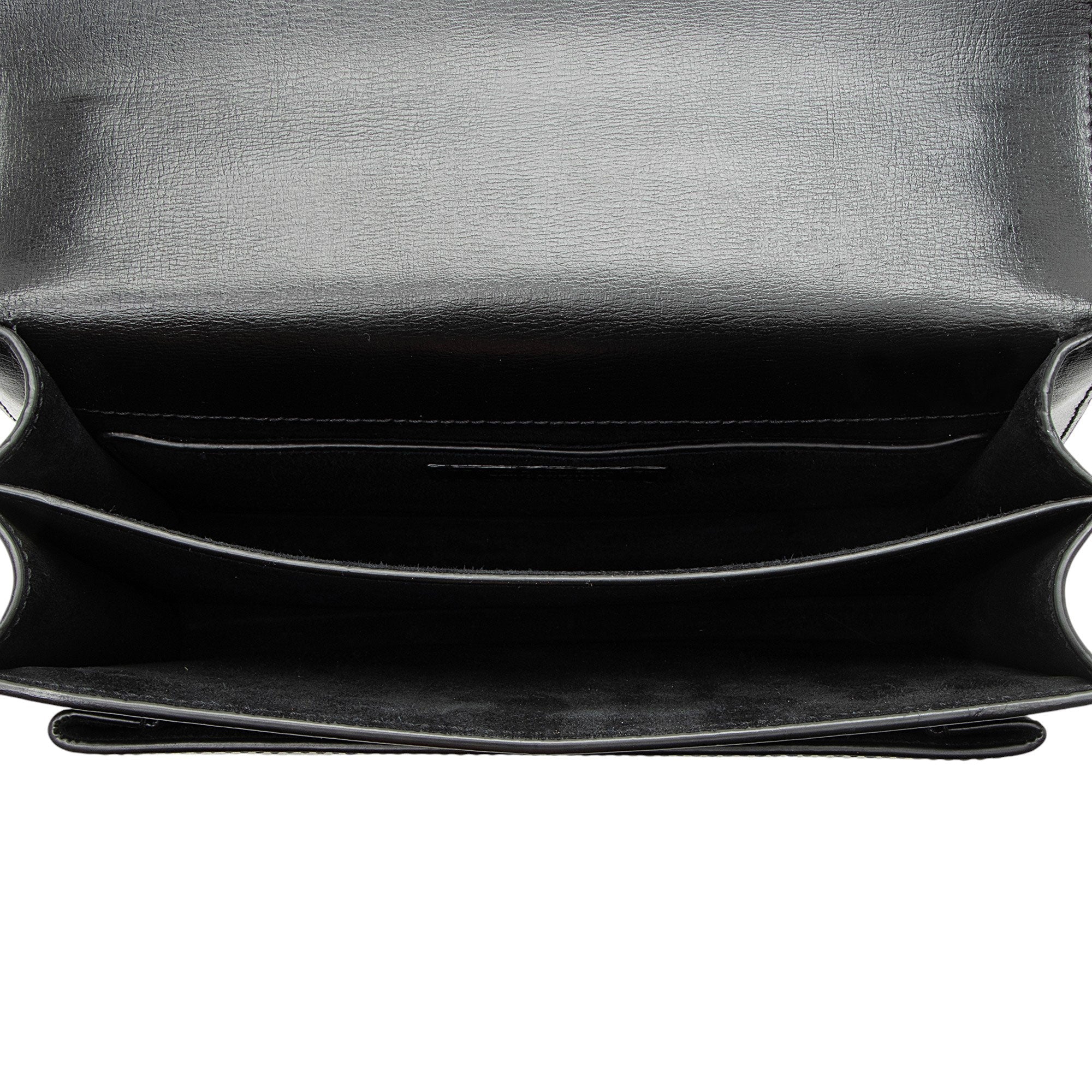 Saint Laurent Grained Calfskin Monogram Sunset Medium Shoulder Bag - FINAL SALE