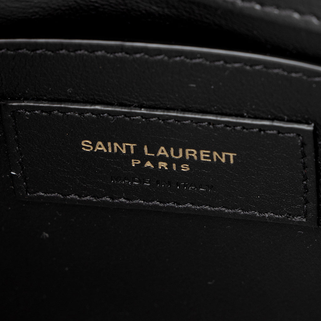 Saint Laurent Grained Calfskin Monogram Sunset Medium Shoulder Bag