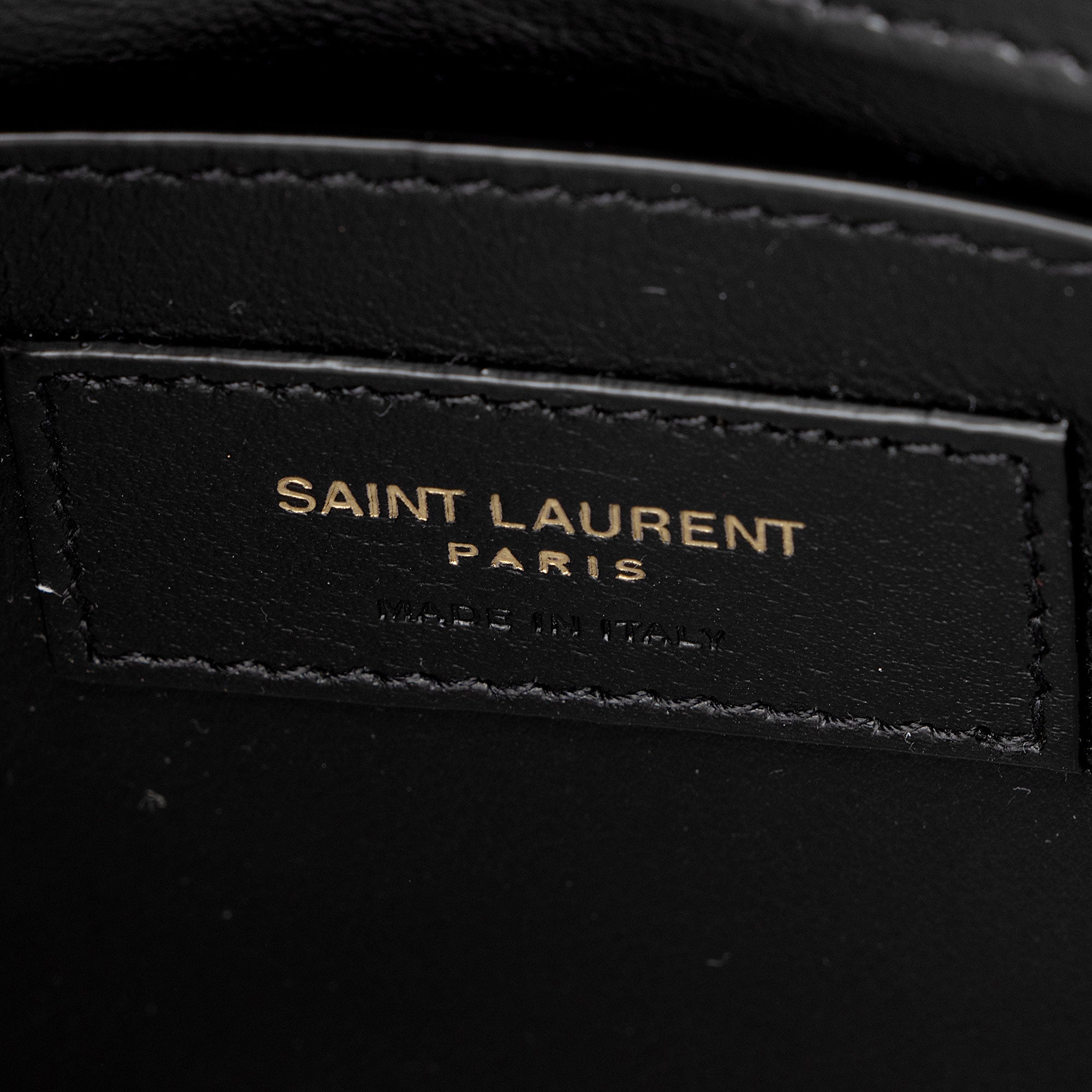 Saint Laurent Grained Calfskin Monogram Sunset Medium Shoulder Bag