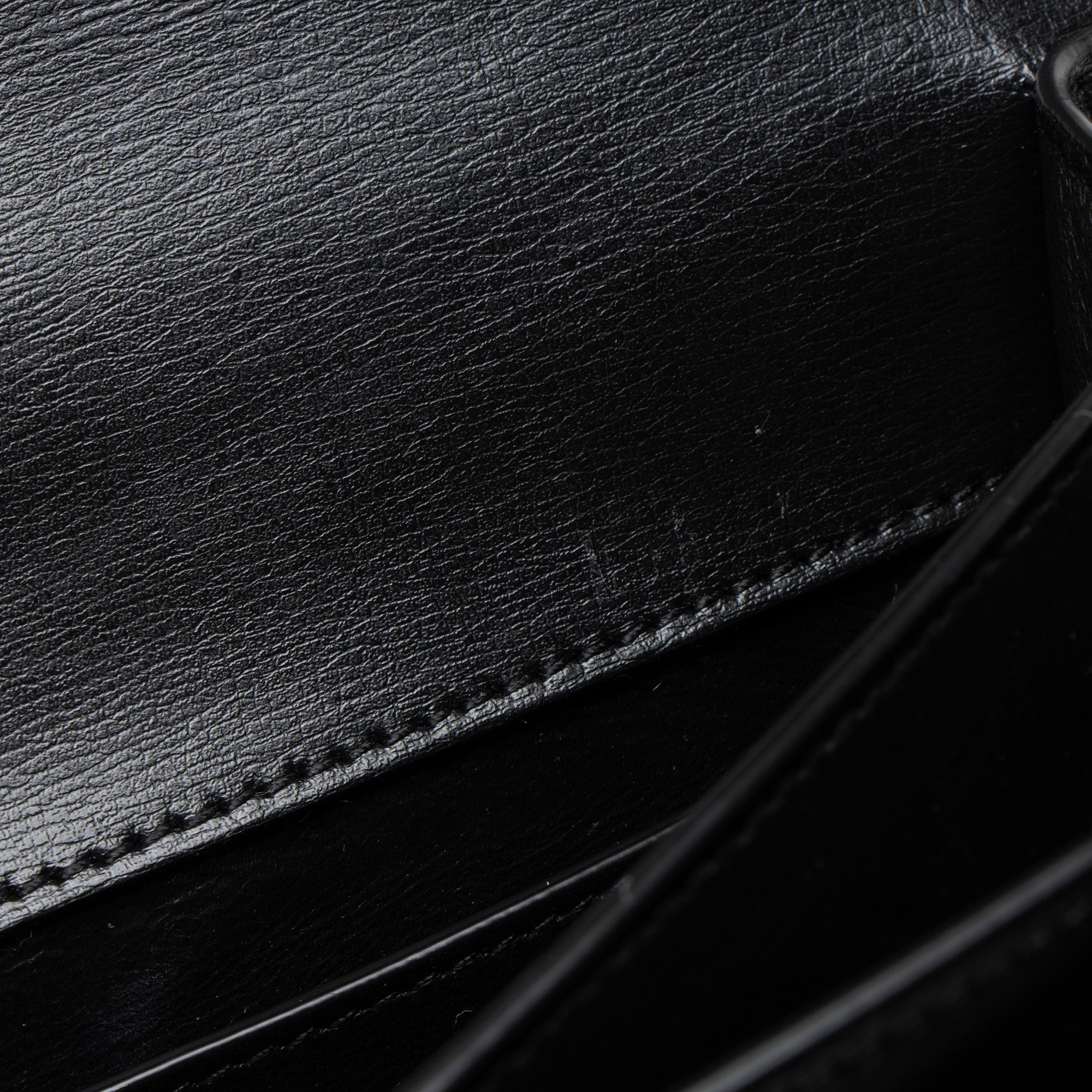 Saint Laurent Grained Calfskin Monogram Sunset Medium Shoulder Bag