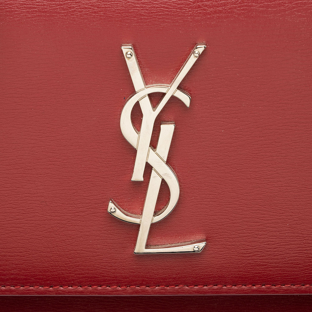Saint Laurent Grained Calfskin Monogram Sunset Medium Shoulder Bag