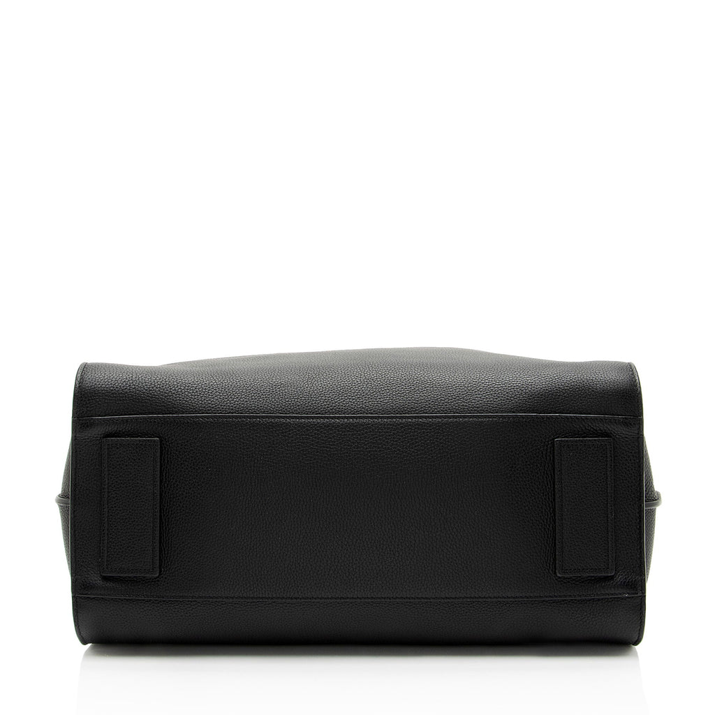 Saint Laurent Grained Calfskin Thin Sac De Jour Large Tote