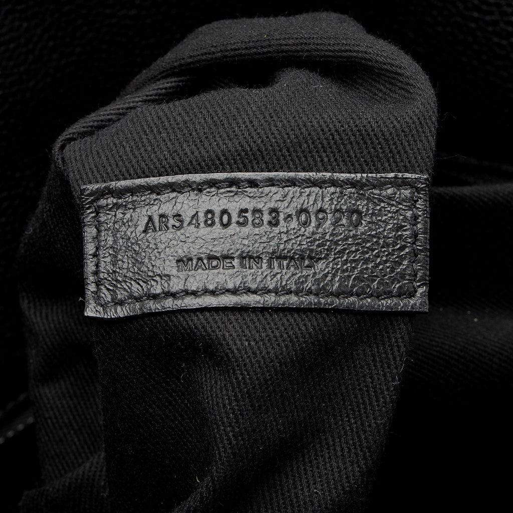 Saint Laurent Grained Calfskin Thin Sac De Jour Large Tote