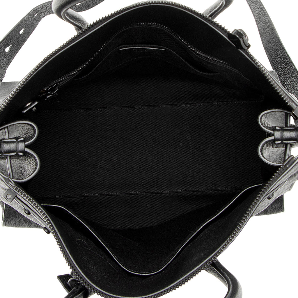 Saint Laurent Grained Calfskin Thin Sac De Jour Large Tote