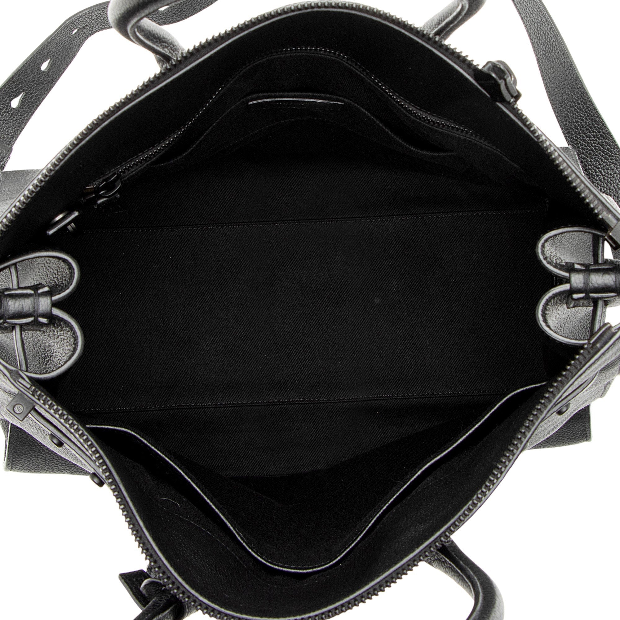 Saint Laurent Grained Calfskin Thin Sac De Jour Large Tote