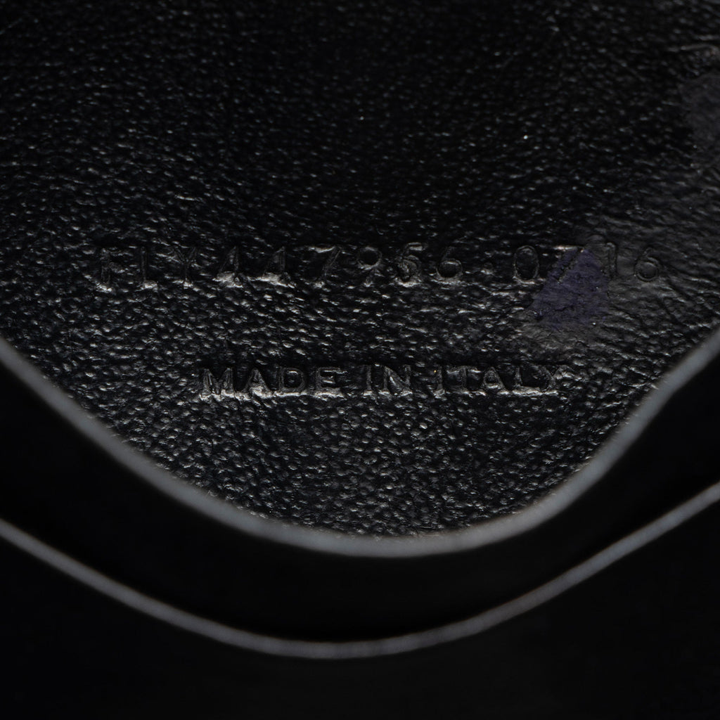 Saint Laurent Heart Studded Leather Monogram Blogger Bag