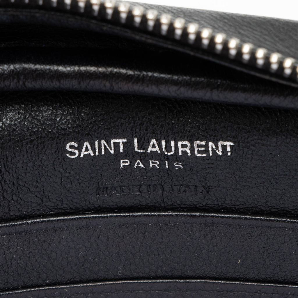 Saint Laurent Heart Studded Leather Monogram Blogger Bag